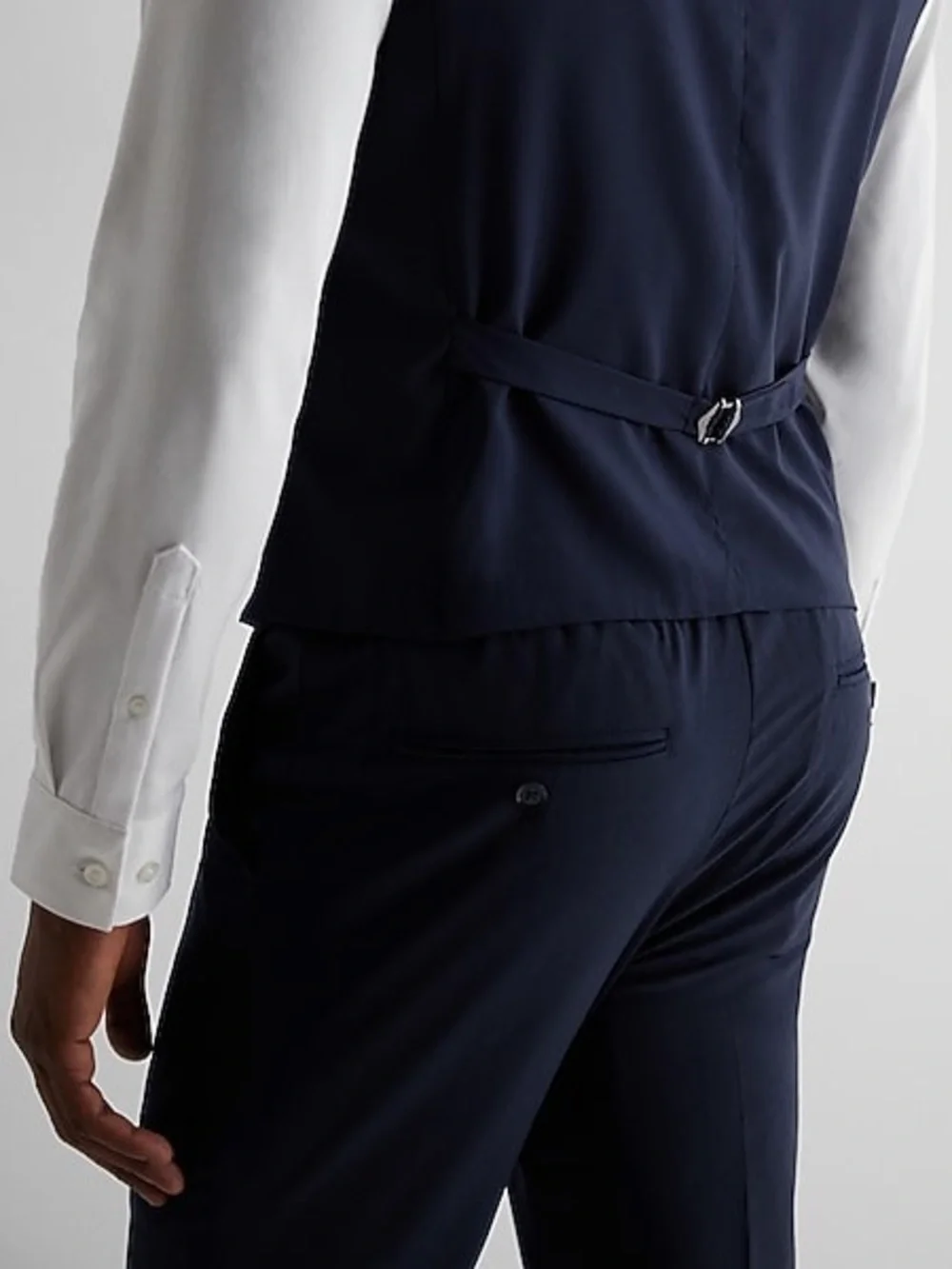 Express Men's Navy Blue Suit Vest size Xs